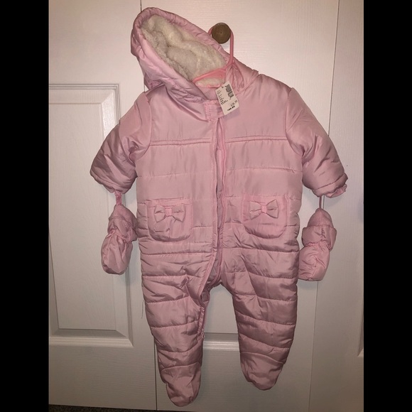 girls coat with gloves